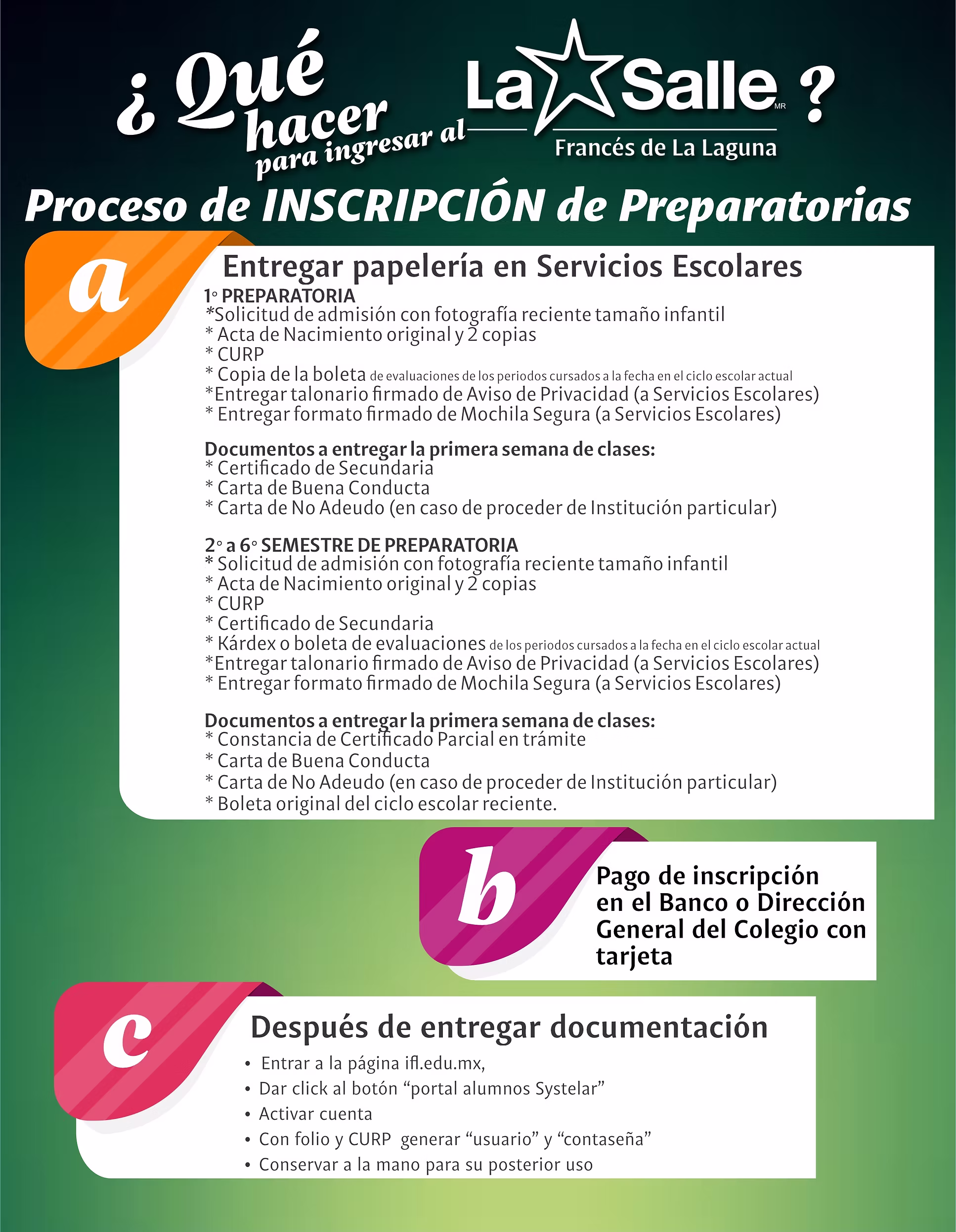 Inscripciones Preparatorias